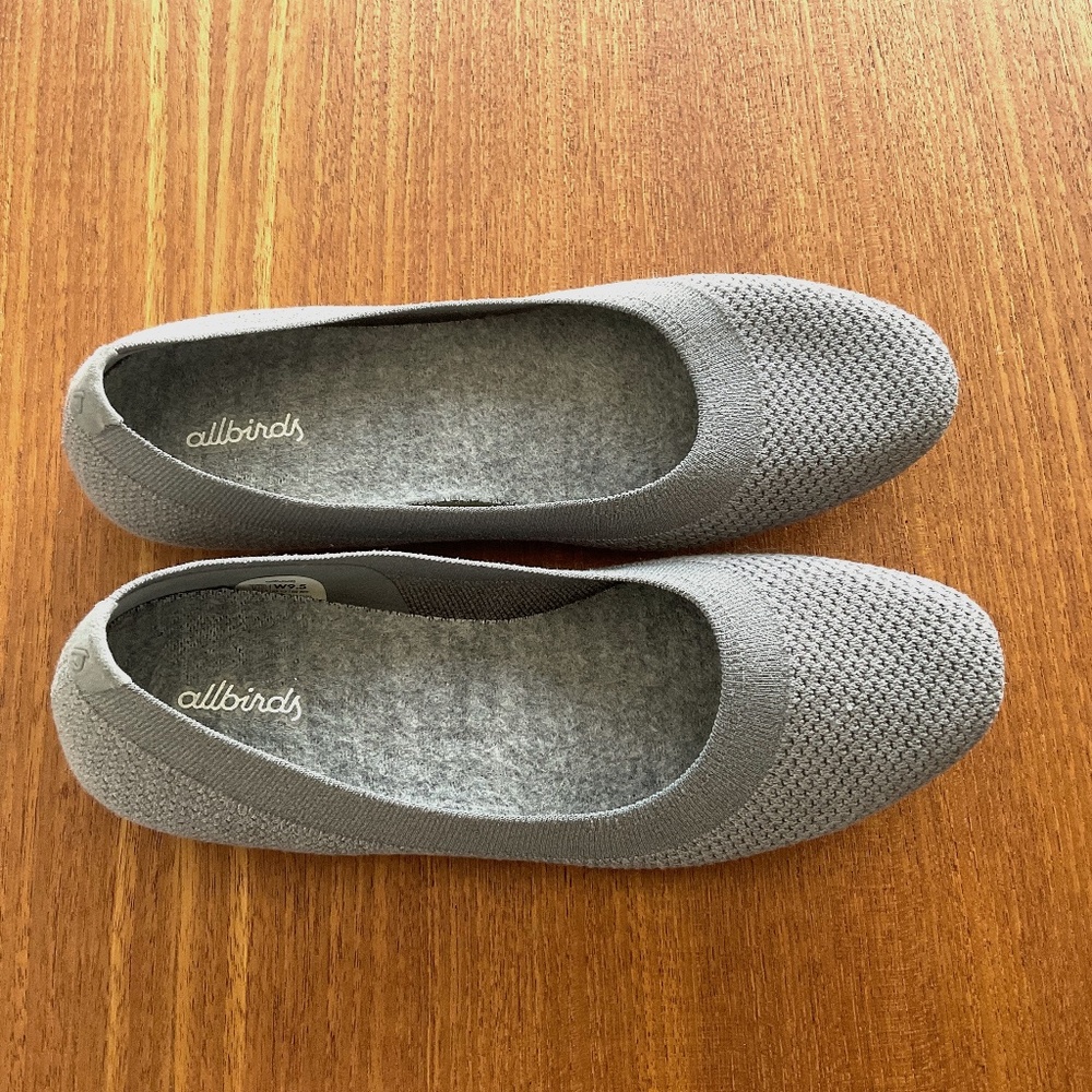Allbirds grey Tree Breezer flats size 9.5 (9)